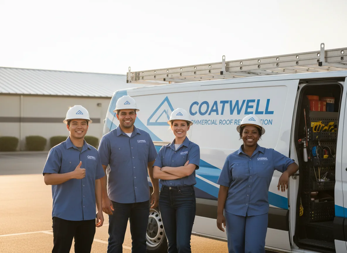 Commercial roof coating company in Seaton, IL